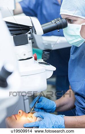 Picture - Laser eye surgery. Fotosearch