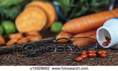 Stock Image - Lutein supplements. Fotosearch