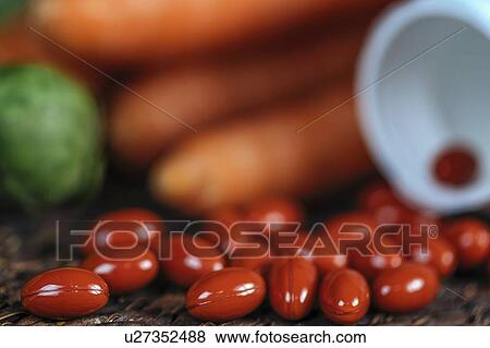 Stock Photo - Lutein supplements. Fotosearch