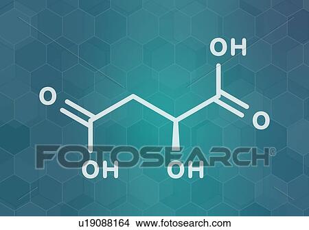 Malic acid fruit acid molecule, illustration View Large Photo Image Picture - Malic acid fruit acid molecule, illustration. Fotosearch