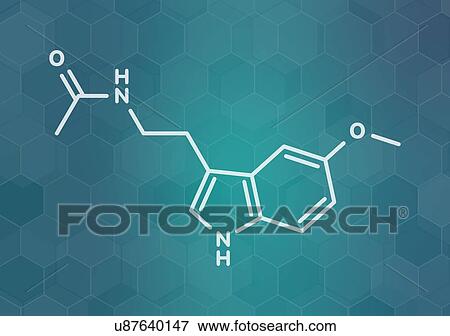 Melatonin hormone molecule, illustration View Large Photo Image Stock Photo - Melatonin hormone molecule, illustration. Fotosearch