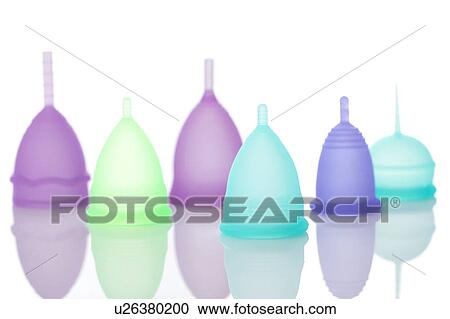 Stock Image - Menstrual cups. Fotosearch