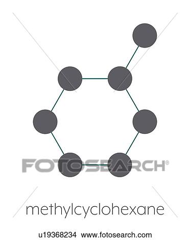 Methylcyclohexane solvent molecule, illustration View Large Photo Image Picture - Methylcyclohexane solvent molecule, illustration. Fotosearch