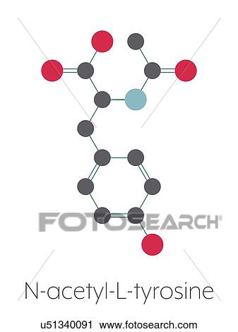 N-acetyl-tyrosine molecule, illustration View Large Photo Image Stock Image - N-acetyl-tyrosine molecule, illustration. Fotosearch