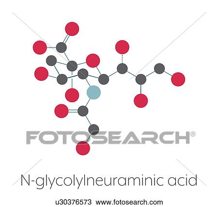 N-glycolylneuraminic acid molecule, illustration View Large Photo Image Stock Image - N-glycolylneuraminic acid molecule, illustration. Fotosearch