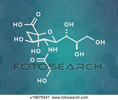 N-glycolylneuraminic acid molecule, illustration View Large Photo Image Stock Photo - N-glycolylneuraminic acid molecule, illustration. Fotosearch
