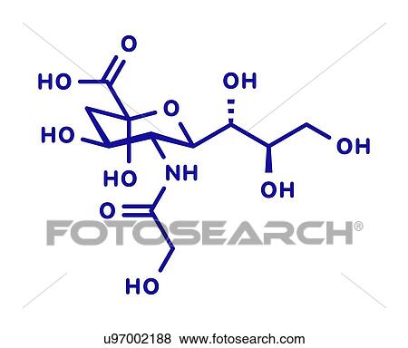 N-glycolylneuraminic acid molecule, illustration View Large Photo Image Stock Photo - N-glycolylneuraminic acid molecule, illustration. Fotosearch