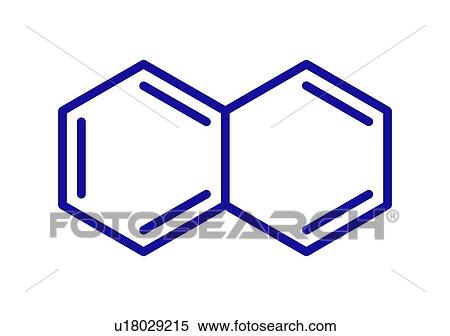 Stock Photography - Naphthalene aromatic hydrocarbon molecule, illustration. Fotosearch