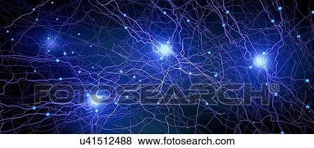 Stock Photo - Neural network, illustration. Fotosearch