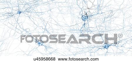 Stock Photo - Neural network, illustration. Fotosearch