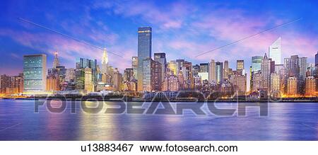 New York City, USA, at dawn View Large Photo Image Stock Photo - New York City, USA, at dawn. Fotosearch