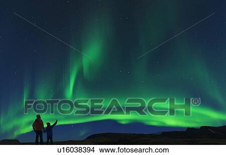 Picture - Northern lights. Fotosearch