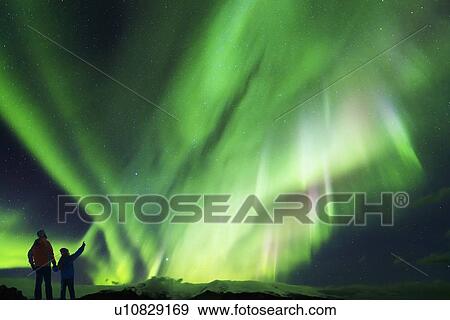 Stock Photo - Northern lights. Fotosearch