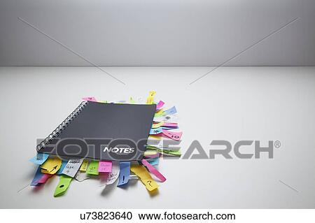 Notepad full of sticky notes View Large Photo Image Stock Image - Notepad full of sticky notes. Fotosearch