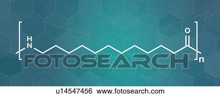 Nylon 12 polymer chemical structure, illustration View Large Photo Image Stock Photograph - Nylon 12 polymer chemical structure, illustration. Fotosearch