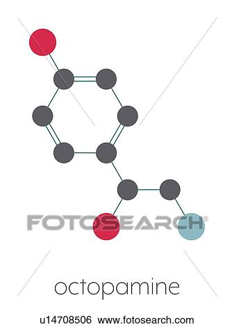 Stock Photograph - Octopamine stimulant drug molecule, illustration. Fotosearch