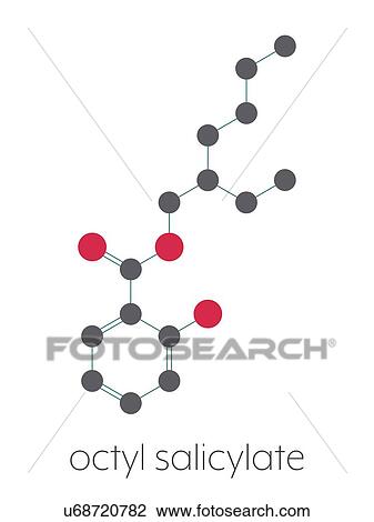 Octyl salicylate sunscreen molecule, illustration View Large Photo Image Stock Image - Octyl salicylate sunscreen molecule, illustration. Fotosearch
