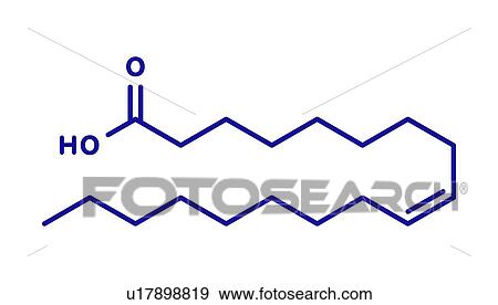 Stock Photo - Oleic acid fatty acid, illustration. Fotosearch