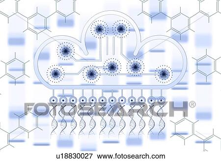 Stock Photo - Organic computing, conceptual illustration. Fotosearch