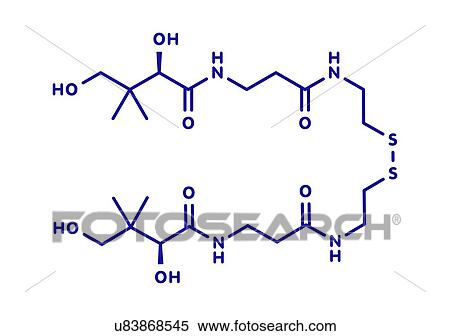 Stock Photography - Pantethine molecule, illustration. Fotosearch
