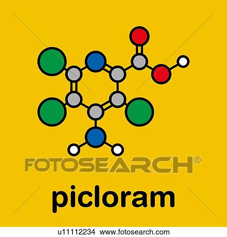 Picloram herbicide molecule, illustration View Large Photo Image Picture - Picloram herbicide molecule, illustration. Fotosearch
