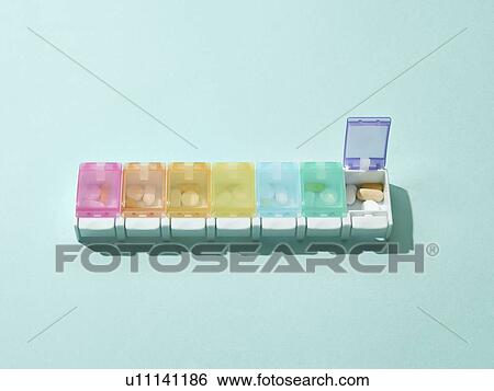 Pill box View Large Photo Image Stock Photograph - Pill box. Fotosearch