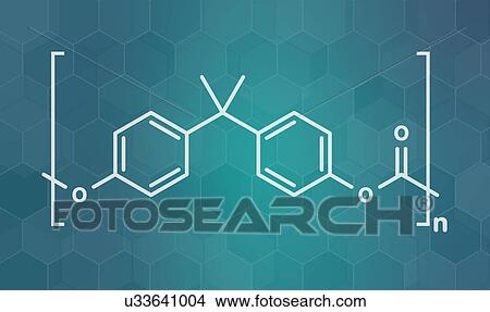 Polycarbonate plastic chemical structure View Large Photo Image Picture - Polycarbonate plastic chemical structure. Fotosearch
