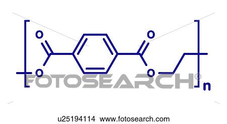 Polyethylene terephthalate polyester chemical structure View Large Photo Image Picture - Polyethylene terephthalate polyester chemical structure. Fotosearch