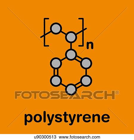 Polystyrene plastic chemical structure, illustration View Large Photo Image Stock Image - Polystyrene plastic chemical structure, illustration. Fotosearch
