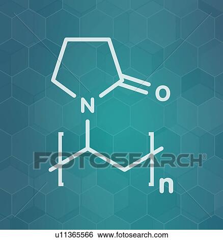 Polyvinylpyrrolidone polymer chemical structure View Large Photo Image Stock Photograph - Polyvinylpyrrolidone polymer chemical structure. Fotosearch
