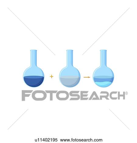 Stock Photography - Precipitation reaction, illustration. Fotosearch
