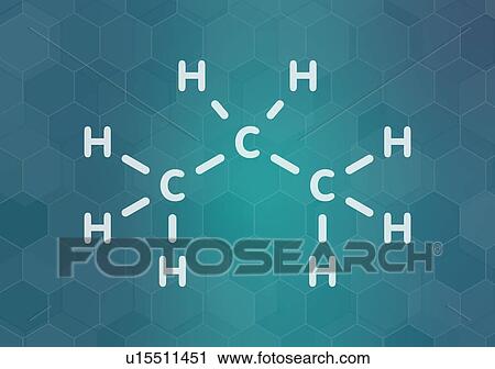 Propane hydrocarbon molecule View Large Photo Image Stock Image - Propane hydrocarbon molecule. Fotosearch