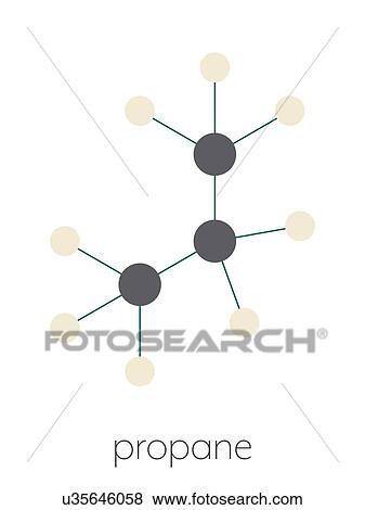 Propane hydrocarbon molecule View Large Photo Image Stock Photo - Propane hydrocarbon molecule. Fotosearch