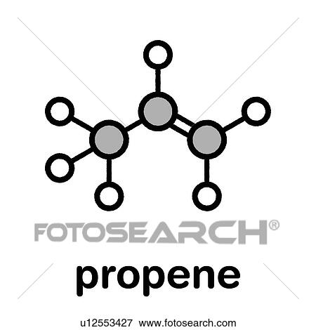 Propene or propylene molecule View Large Photo Image Stock Photo - Propene or propylene molecule. Fotosearch