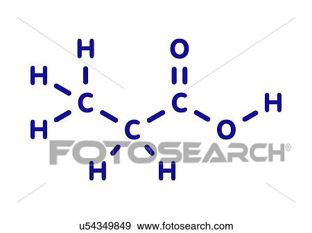 Propionic acid molecule View Large Photo Image Stock Photo - Propionic acid molecule. Fotosearch