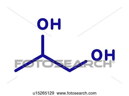 Stock Photo - Propylene glycol molecule. Fotosearch