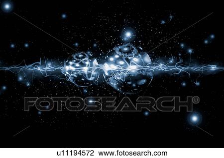 Stock Image - Quantum entanglement, conceptual illustration. Fotosearch