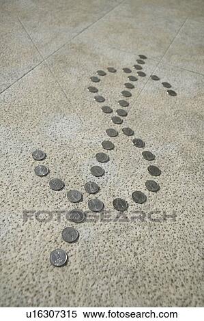 Quarter dollar coins in the shape of the dollar sign View Large Photo Image Stock Photography - Quarter dollar coins in the shape of the dollar sign. Fotosearch