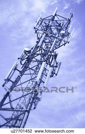 Stock Image - Radio mast. Fotosearch