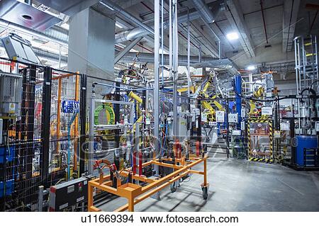 Robot area in car factory View Large Photo Image Picture - Robot area in car factory. Fotosearch