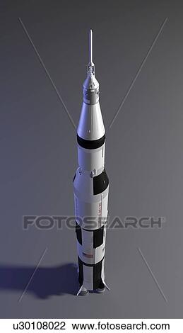 Saturn 5 rocket, illustration View Large Photo Image Stock Image - Saturn 5 rocket, illustration. Fotosearch