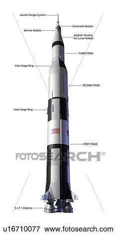 Saturn 5 rocket, illustration View Large Photo Image Stock Photo - Saturn 5 rocket, illustration. Fotosearch