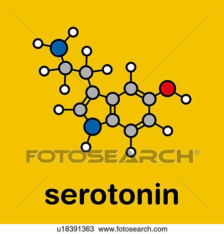Serotonin neurotransmitter molecule, illustration View Large Photo Image Stock Image - Serotonin neurotransmitter molecule, illustration. Fotosearch