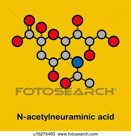 Sialic acid molecule, illustration View Large Photo Image Stock Image - Sialic acid molecule, illustration. Fotosearch