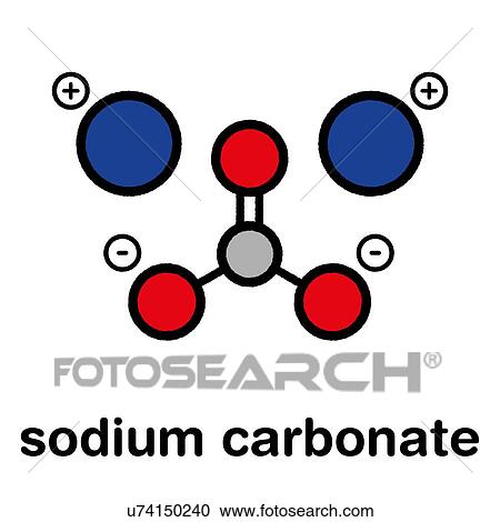 Sodium carbonate salt chemical structure View Large Photo Image Stock Image - Sodium carbonate salt chemical structure. Fotosearch