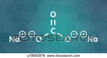 Sodium carbonate salt chemical structure View Large Photo Image Stock Photo - Sodium carbonate salt chemical structure. Fotosearch