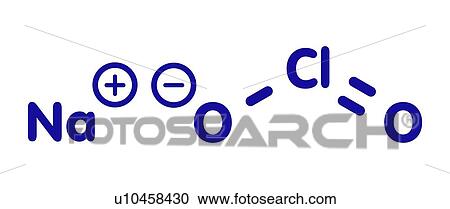 Stock Image - Sodium chlorite chemical structure. Fotosearch