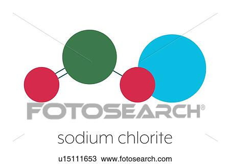 Stock Image - Sodium chlorite chemical structure. Fotosearch
