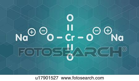 Stock Photo - Sodium chromate chemical structure. Fotosearch