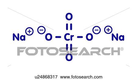 Stock Photo - Sodium chromate chemical structure. Fotosearch